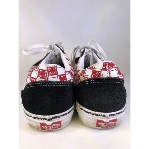 Vans Old School Sketch Checkerboard Sneakers Off The Wall Size 12 - Picture 5 of 11